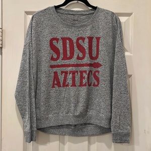 Super Soft Light Gray SDSU Oversized Sweater